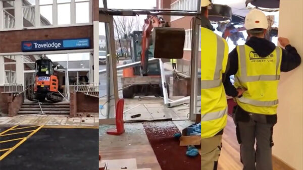 Aannemer sloopt een compleet hotel nadat hij niet betaald wordt