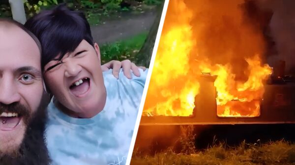 Gezellig: moeder en zoon steken de woonboot van voormalig partner in brand