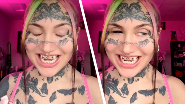 TikTokkers verbazing zich over het bijzondere uiterlijk van 'lizardperson'