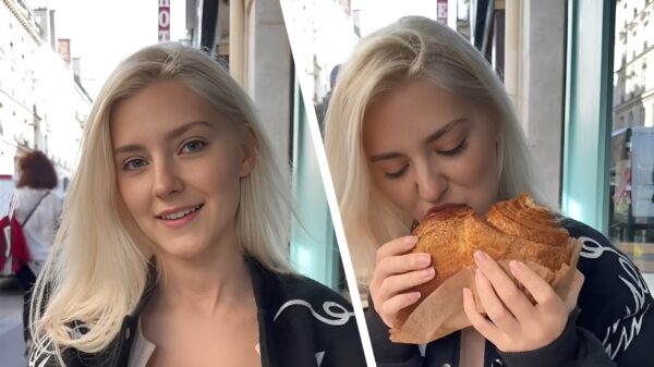Eva Elfie tovert in Parijs uit het niets haar croissantjes tevoorschijn