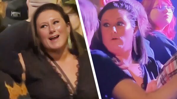 Vrouw ergert zich kapot aan al dat lompe gebeuk in de moshpit