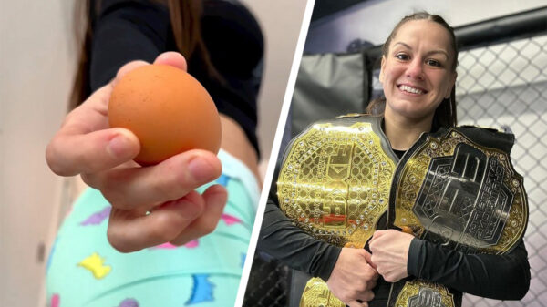 MMA'er Alice Ardelean laat haar wapens zien bij het ontbijt