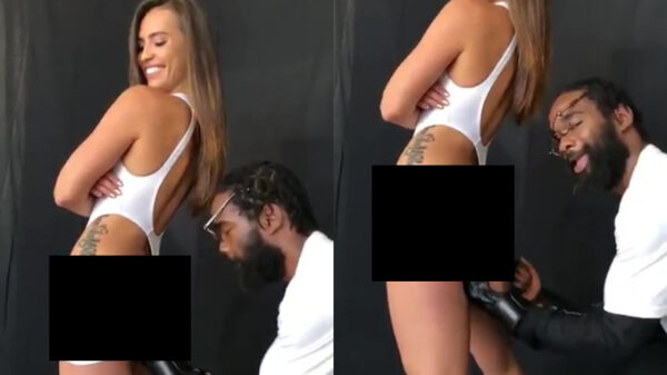 Als je geen boksbal hebt voldoen de billen van Kelsi Monroe ook prima