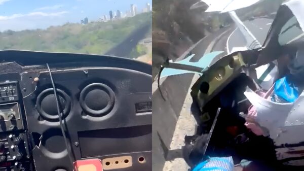 Passagier filmt dramatische noodlanding en crash van vliegtuig in Panama