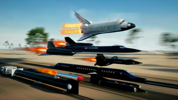 Een 3D-animatie van de snelste door de mens gemaakte objecten