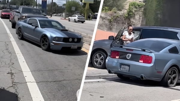 Automobilist ramt met zijn Ford Mustang meerdere voertuigen tijdens hit and run