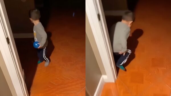 Voor de eerste keer je schaduw ontdekken kan blijkbaar best eng zijn