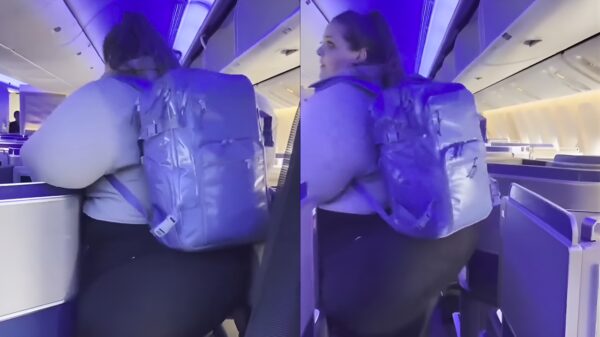 Plus-size TikToker Olivia vindt het discriminatie dat gangpaden te smal zijn in vliegtuigen