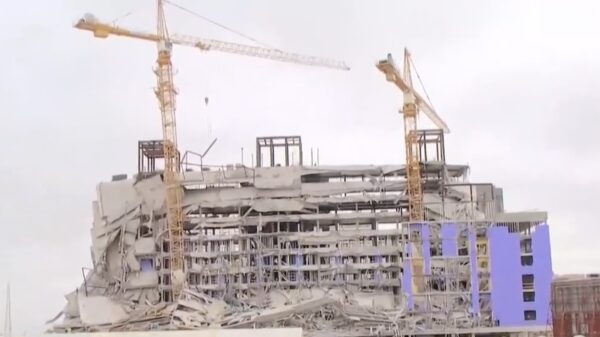 Hard Rock Hotel in aanbouw stort in elkaar in New Orleans, 1 dode en 18 gewonden