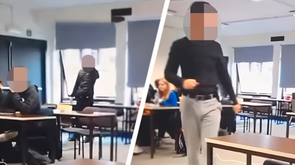 Docent wenst leerling "veel succes" die iemand wil gaan slaan