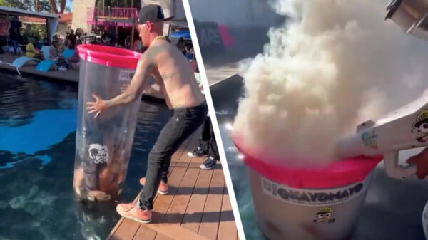 Doe eens gek, kruip eens in een waterpijp