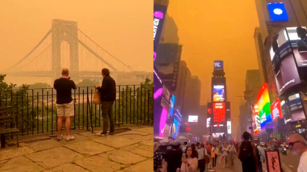 100 miljoen Amerikanen compleet in de smog door Canadese bosbranden