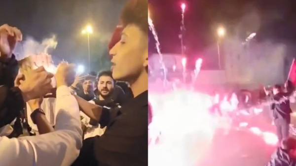 Na Turkse verkiezingszege van Erdoğan gaat ook deze feestvierder de mist in met vuurwerk