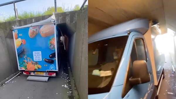 Dit was zijn eerste en meteen z'n laatste dag als bezorger bij de Albert Heijn