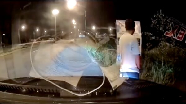 Dit is zonder twijfel de slechtste plek om een plaspauze te houden