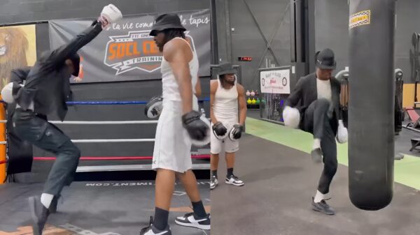 Michael Jackson is volop aan het trainen voor zijn aankomend gevecht