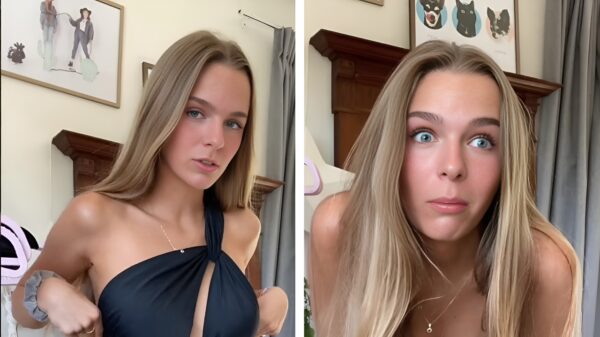 Lies Zhara laat net even iets teveel zien tijdens het passen van haar badkleding