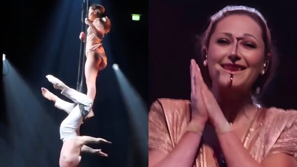 Zangeres Helene Fischer gewond geraakt tijdens trapeze-stunt in Hannover