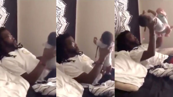 Ook deze papa speelt het liefst de hele dag met 'poppen'