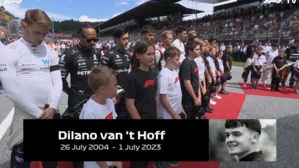 Eén minuut stilte bij de Grand Prix van Oostenrijk voor Dilano van't Hoff
