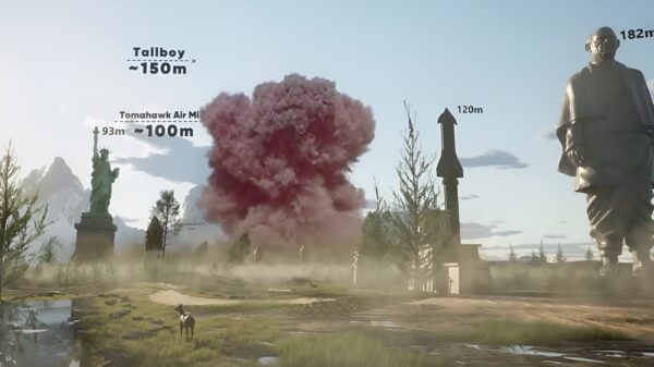 Deze 3D-animatie vergelijkt de grootte van verschillende explosies