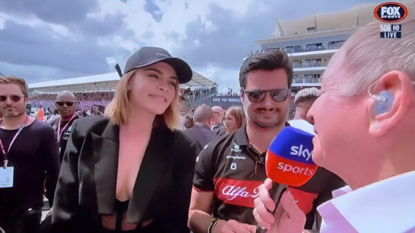 Cara Delevigne weigert interview met Martin Brundle te doen op de F1-grid