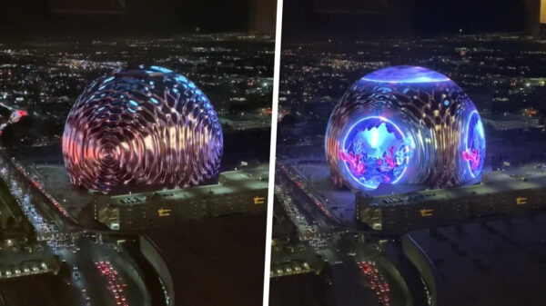 The Sphere in Las Vegas ziet eruit alsof er een UFO is geland