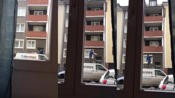 De firma Hermes bezorgt al je teringzooi rechtstreeks op je balkon