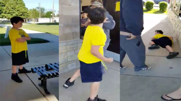 Uit de oude doos: irritant kind wordt op z'n plek gezet door een volwassen vent