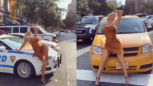 Verkeersregelaar probeert het verkeer in goede banen te leiden