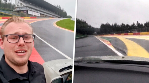 Jeffrey ziet open hek bij Spa-Francorchamps en rijdt een rondje met z'n Saab
