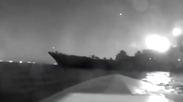 Oekraïense drone sloopt Russisch landingsschip de 'Olenegorsk Gornyak'