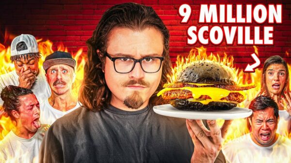 Chefkok Joshua Weissman maakt de pittigste hamburger ooit: 9 miljoen Scoville