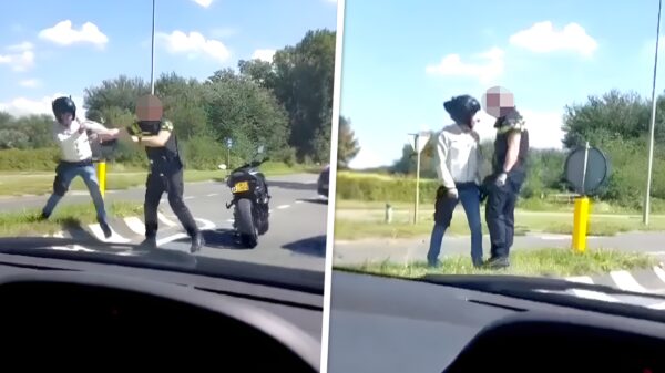Politieagent verliest zelfbeheersing en belaagt motorrijder in Rozenburg