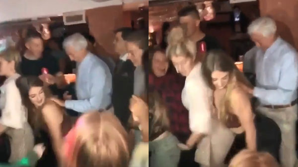 Opa heeft weer het gevoel dat hij leeft als hij keihard wordt geschuurd