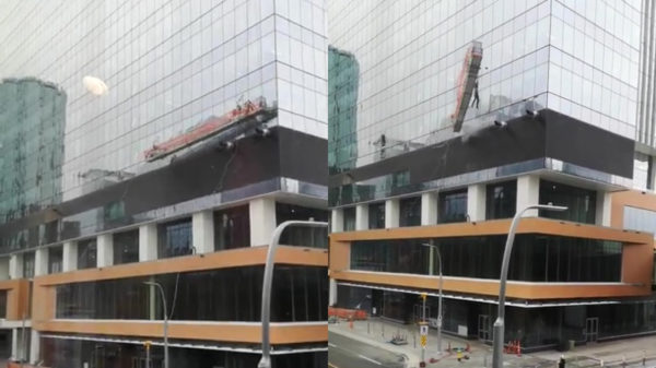 Glazenwassers hadden de waarschuwing voor de wind beter niet kunnen negeren