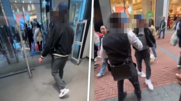 Schaamteloze jassendief in Amsterdamse Zara door security-agent in de kraag gevat
