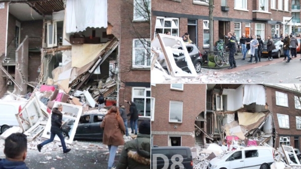 Enorme gasexplosie in Den Haag met mogelijk nog mensen onder het puin