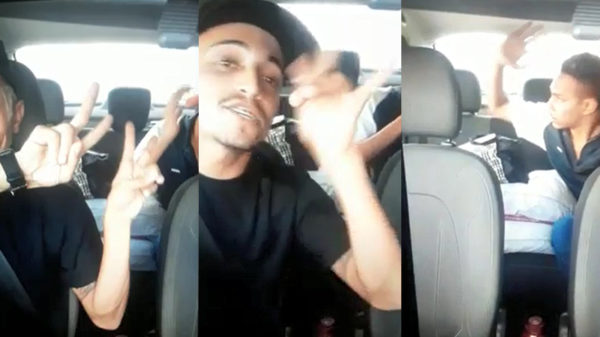 Stoertjes in gestolen auto worden gepakt door politie terwijl ze live-streamen