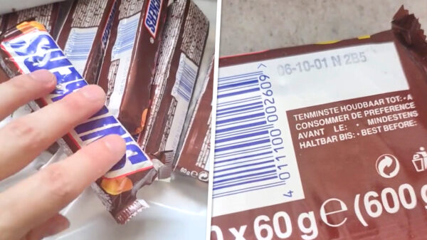 Zo zien Snickers eruit die een kleine 22 jaar over datum zijn