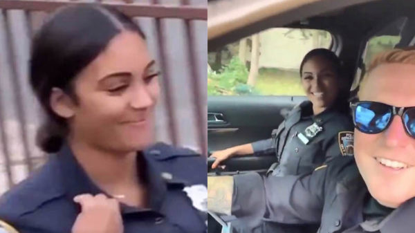 Schattige politieagente verovert harten van menig man in New York City