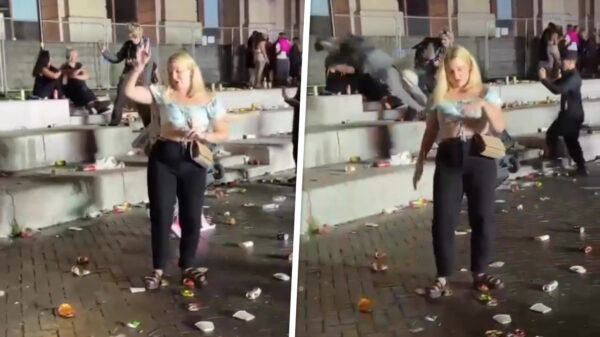 Video van dronken danseres krijgt een nogal onverwacht einde