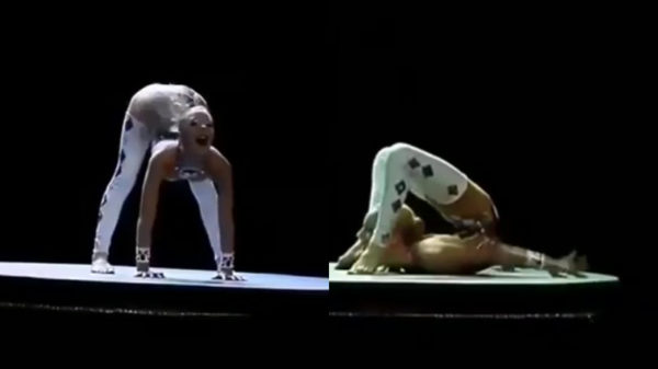 Zo, dat is best een heel lenige dame