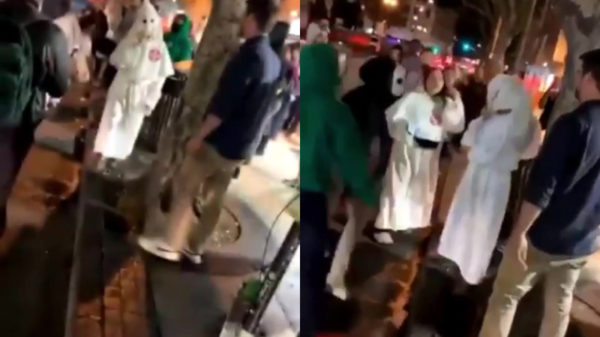 In een KKK-kostuum de straten van LA op is het allerslechtste Halloween-idee van 2019