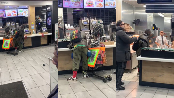 Engelse gentleman sloopt de McDonald's omdat hij koude friet kreeg