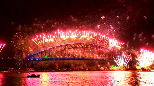 Sydney luidde het jaar in met een spectaculaire vuurwerkshow
