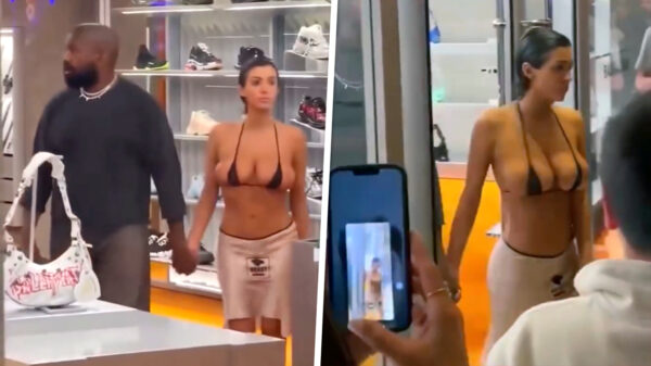 Een casual middagje shoppen met Kanye West en zijn vriendin