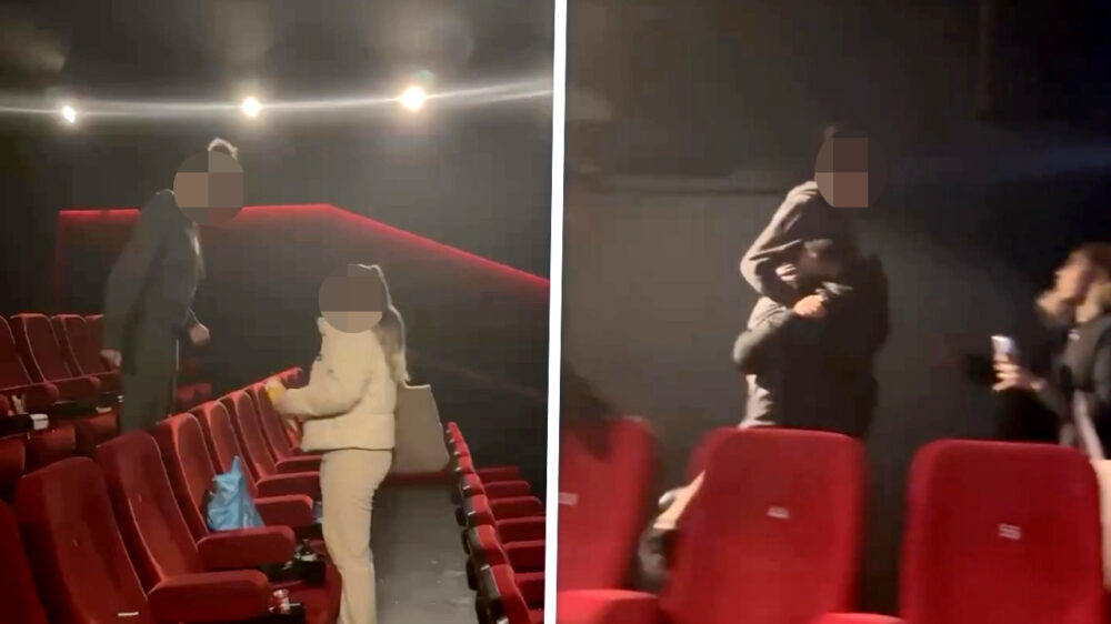 Vrouwelijke bezoekers van Rotterdamse bioscoop met elkaar op de vuist