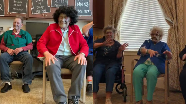 Ook in het bejaardentehuis werd Halloween stevig gevierd