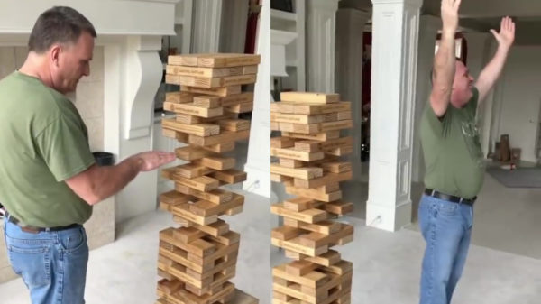 Maak kennis met de absolute Jenga-eindbaas